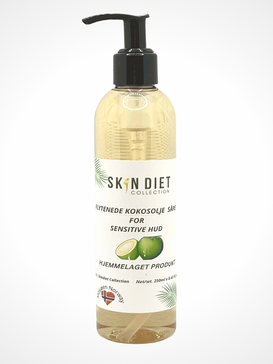Flytende Kokosolje såpe for sensitiv hud | Liquid Coconut Soap for sensitive skin